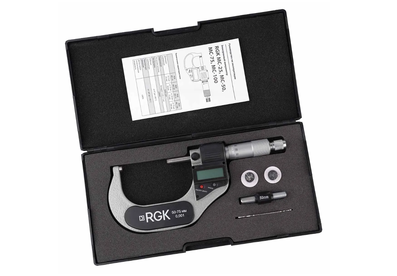 Электронный микрометр RGK MC-75