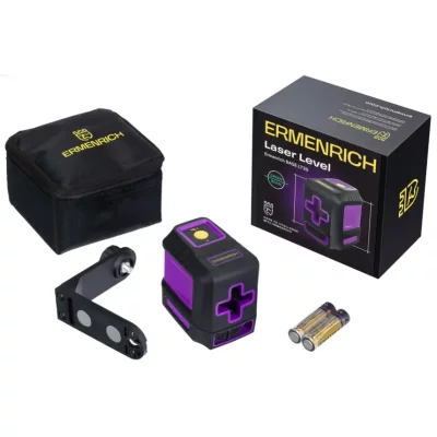 Лазерный уровень Ermenrich BASE LT30, фиолетовый